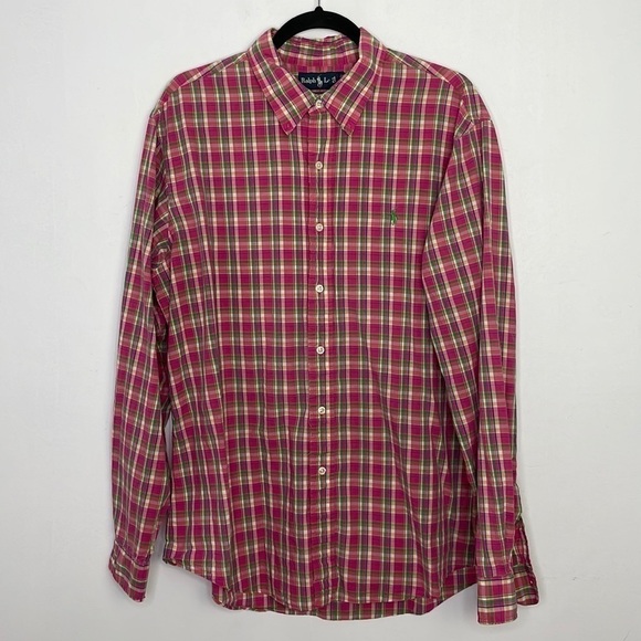 Ralph Lauren blue label colorful plaid buttons down shirt - Picture 1 of 9